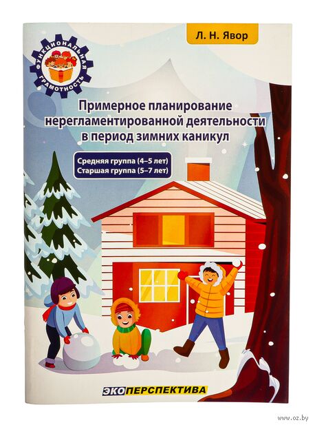 Примерное планирование нерегламентированной деятельности в период зимних каникул. Средняя группа 4-5 лет. Старшая группа 5-7 лет. Функциональная грамотность — фото, картинка