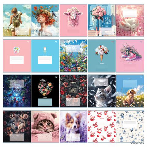 Тетрадь в клетку "Super Mix-20" (12 листов) — фото, картинка