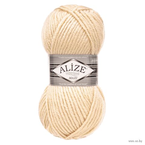 Пряжа "Superlana Maxi №310" (100 г; 100 м; медовый) — фото, картинка