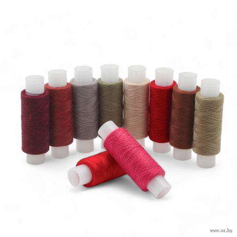 Набор швейных ниток 50/2 "Ассорти №76" (200 м; 10 шт.) — фото, картинка
