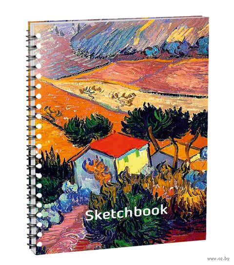 Скетчбук "Ван Гог. Пейзаж с домом и пахарем" (А5) — фото, картинка