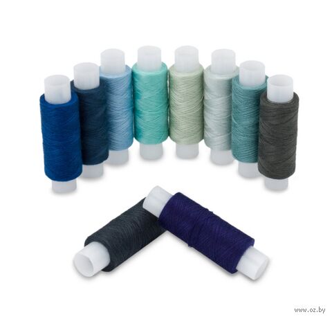 Набор швейных ниток 50/2 "Ассорти №134" (200 м; 10 шт.) — фото, картинка