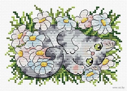 Набор для вышивания на одежде "Раз ромашка, два ромашка… " (90х130 мм) — фото, картинка