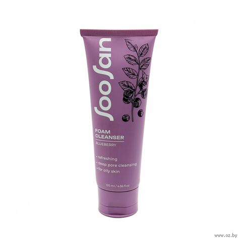 Пенка для умывания "Foam Cleanser with Blueberry" (120 мл) — фото, картинка