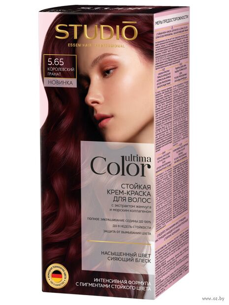 Крем-краска для волос "Ultima Color" тон: 5.65, королевский гранат — фото, картинка