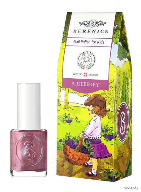 Лак для ногтей детский "Little Berenice" тон: 06, Blueberry (15 мл) — фото, картинка