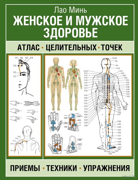 Женское и мужское здоровье. Атлас целительных точек, приемы, техники — фото, картинка