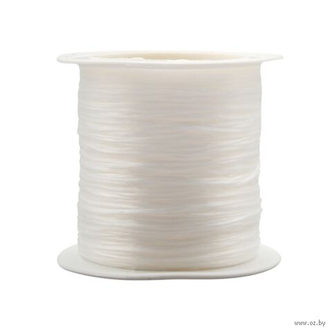 Нить-резинка для рукоделия (0,5 мм х 30 м; белый) — фото, картинка