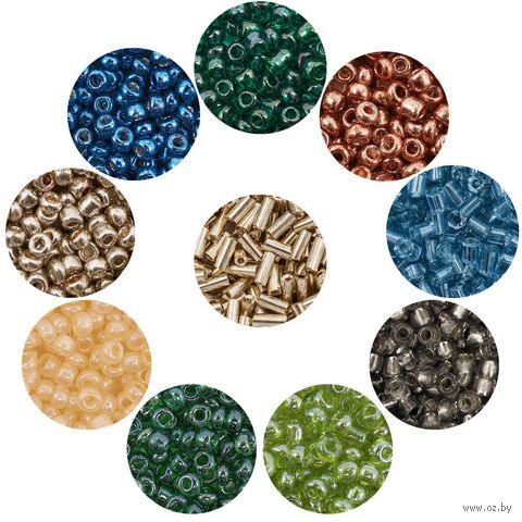 Набор бисера "Ассорти №1" (10 цветов) — фото, картинка