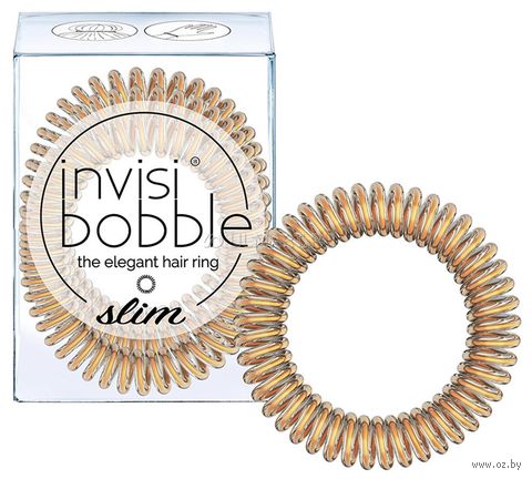 Набор резинок-браслетов для волос "Slim Bronze Me Pretty" (3 шт.) — фото, картинка