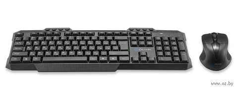 Беспроводной набор Oklick 205MK (чёрный; мышь, клавиатура) — фото, картинка