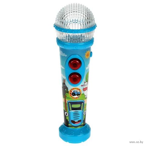 Музыкальная игрушка "Микрофон с диско-шаром. Синий трактор" — фото, картинка