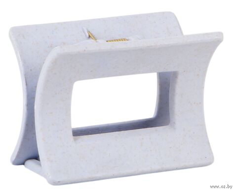 Заколка-крабик для волос "Straw Claw Hair Clip Square Blue" — фото, картинка