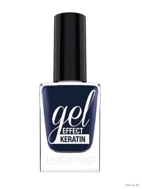 Лак для ногтей "Gel Effect Keratin" тон: 532, Prussian Blue — фото, картинка