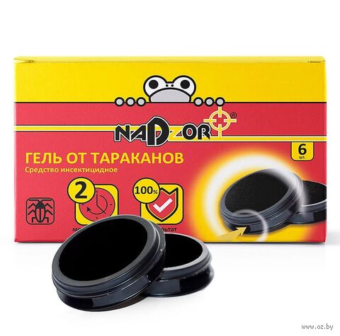 Гель от тараканов в ловушке "Nadzor" (6 шт.) — фото, картинка