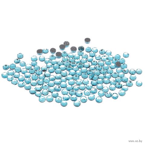 Стразы термоклеевые для рукоделия (2 мм; 150 шт.; светло-голубой) — фото, картинка