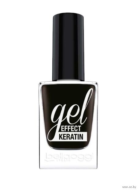 Лак для ногтей "Gel Effect Keratin" тон: 537, Black Affair — фото, картинка