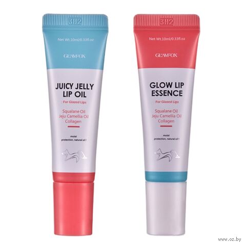 Набор для ухода за губами "Lip Duo Set Lip Oil And Lip Essence" (масло, эссенция) — фото, картинка