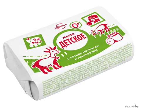 Мыло детское "С козьим молочком и пантенолом" (100 г) — фото, картинка