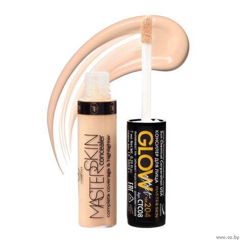 Консилер для лица "Master Skin Glow effect" тон: 204, нежный бежевый — фото, картинка