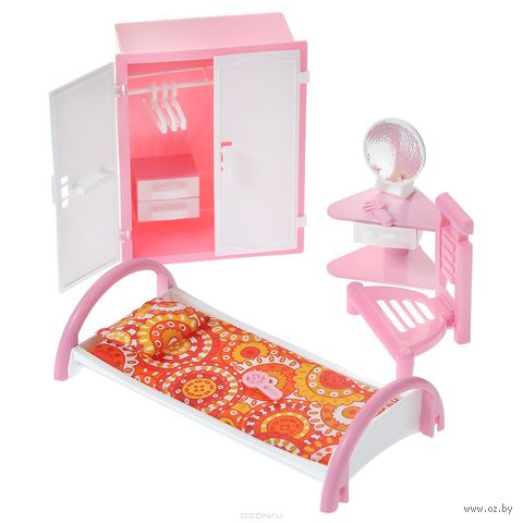 Набор мебели для кукол "Спальня" — фото, картинка