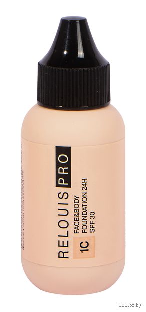 Тональный крем "PRO Face Body Foundation 24H" SPF 30 тон: 1С, светлый холодный — фото, картинка