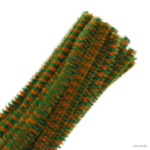 Проволока синельная для творчества "Двухцветная" (300 мм; 30 шт.; желто-зеленый) — фото, картинка