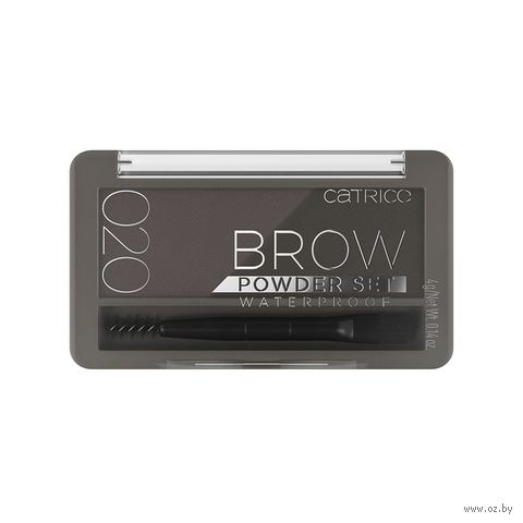Пудра для бровей "Brow Powder Set Waterproof" тон: 020, ash brown — фото, картинка