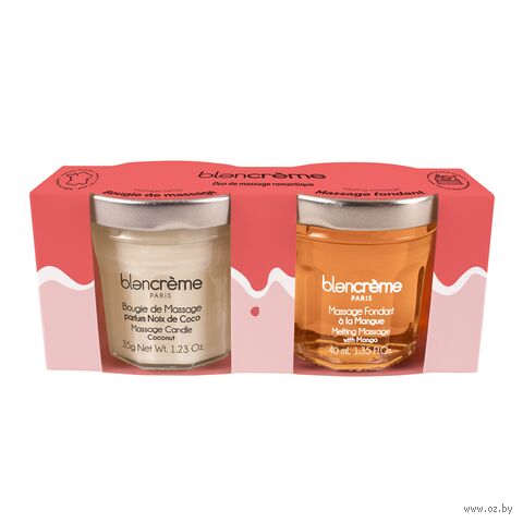 Подарочный набор "Romantic Mango-Coconut Massage" (масло, массажный гель) — фото, картинка