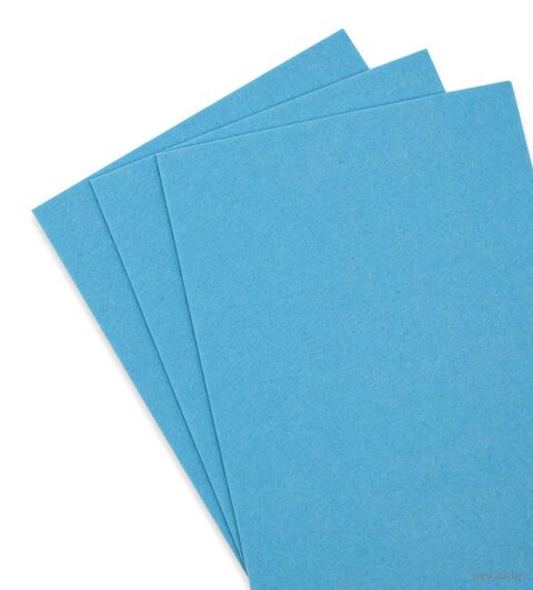 Фетр листовой жесткий "Astra&Craft" (20х30 см; голубой; 3 листа) — фото, картинка
