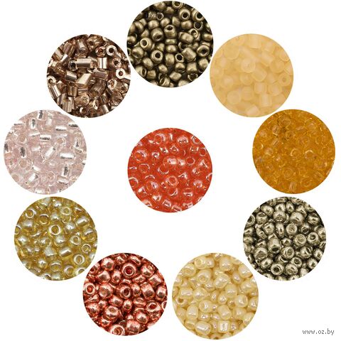 Набор бисера "Ассорти №4" (10 цветов) — фото, картинка