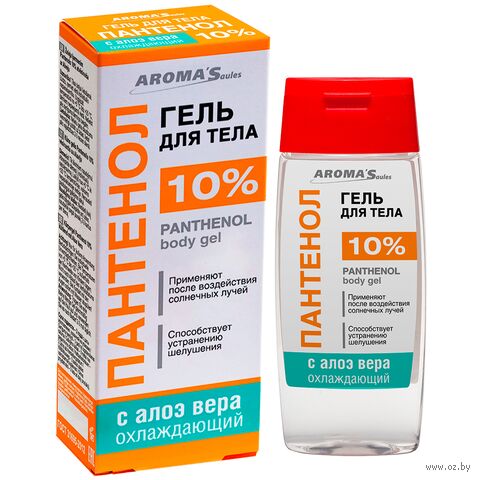 Гель для лица и тела "Пантенол 10% охлаждающий с алоэ вера" (100 мл) — фото, картинка