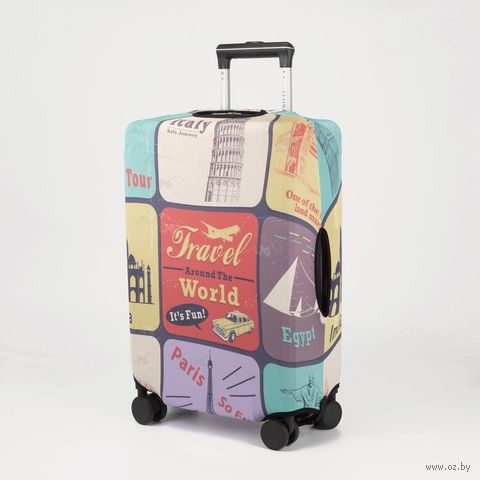 Чехол для чемодана 24" (38х28х59 см; разноцветный) — фото, картинка