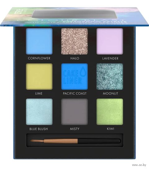 Палетка теней для век "Colour Blast Eyeshadow Palette" тон: 020, blue meets lime — фото, картинка