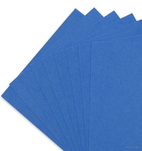 Фетр листовой мягкий (20х30 см; небесно-синий; 10 листов) — фото, картинка