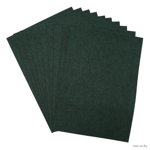 Фетр листовой мягкий (20х30 см; темно-бирюзовый; 10 листов) — фото, картинка