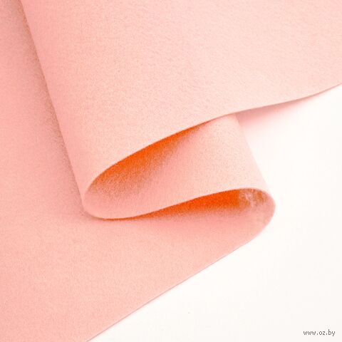 Фетр листовой мягкий "Hemline Hobby №20" (30х45 см; персиково-розовый; 10 листов) — фото, картинка