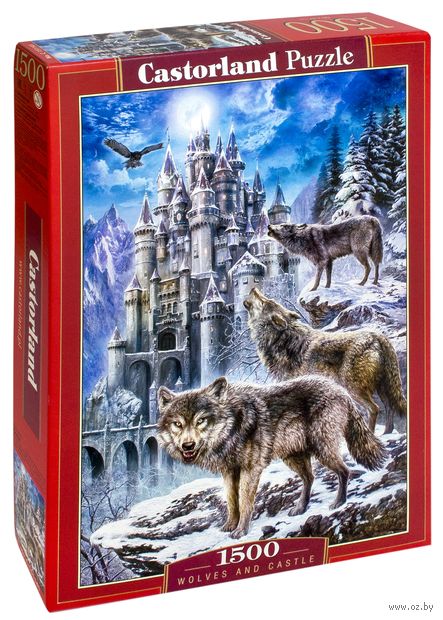 Пазл "Волки и замок" (1500 элементов) — фото, картинка