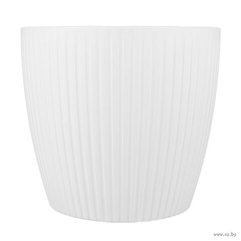 Горшок с дренажной системой "Эви" (4,5 л, белый) — фото, картинка
