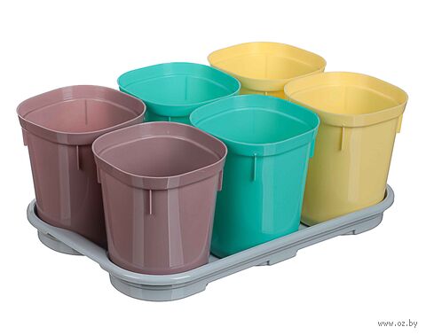 Набор горшков для рассады (400 мл; 6 шт.) — фото, картинка