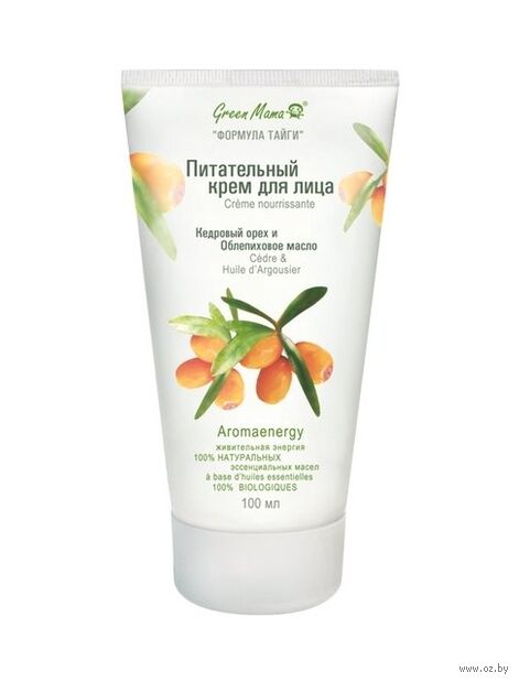 Крем для лица "Кедровый орех и облепиховое масло" (100 мл) — фото, картинка