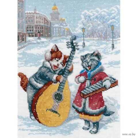 Набор для вышивания "Музыканты на Дворцовой" (200х270 мм) — фото, картинка