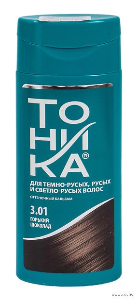 Оттеночный бальзам для волос "Тоника" тон: 3.01, горький шоколад — фото, картинка