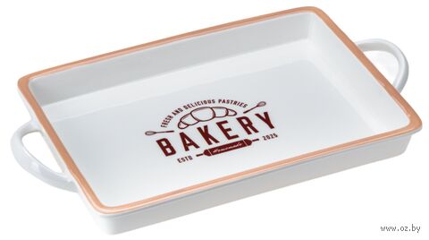 Форма для выпекания фарфоровая "Bakery" (357х202х40 мм) — фото, картинка