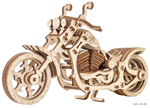 Сборная деревянная модель "Мотоцикл Cruiser" — фото, картинка