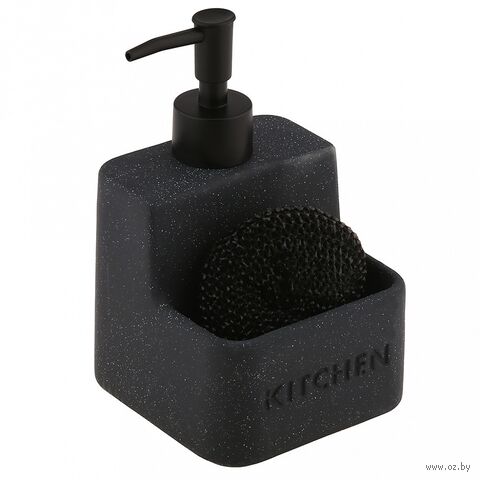 Набор для ванной комнаты "Kitchen" (2 предмета; черный меланж) — фото, картинка