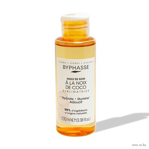 Масло для лица и тела "Byphasse Sublimatrice. Кокос" (100 мл) — фото, картинка