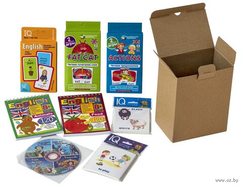 Посылка. Мини-комплект IQ-игр для изучения английского языка. Уровень 4 — фото, картинка