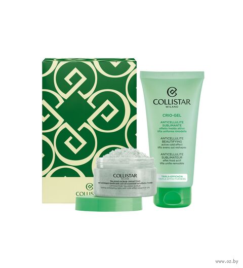Подарочный набор "Anti-Cellulite Sublimation Cryo-Gel Set" (гель для тела, скраб для тела) — фото, картинка
